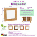 SQUARE Zubehör Tür mit Klarglas