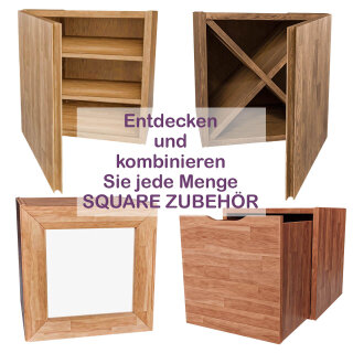 SQUARE Sockel 2er Lücke-Cube-Aufbau (LC)