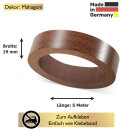 Selbstklebende Umleimer  Mahagoni 19 mm x 5 m   zum Überkleben OHNE bügeln