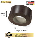 Umleimer zum Aufbügeln  Wenge 45 mm x 25 m   für Arbeitsplatten