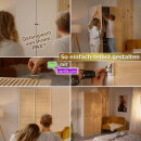 Lamellentür passend zu IKEA PAX Schrank aus Massivholz