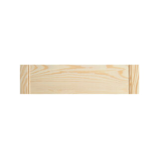 Blende / Schubladenfront Typ A für offene Lamellentüren - 12,5 x 49,4 cm