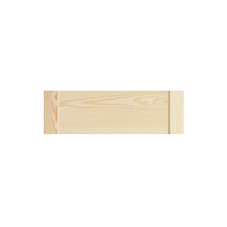 Blende / Schubladenfront Typ B für geschlossene Lamellentüren / Kassettentüren - 12,5 x 39,4 cm
