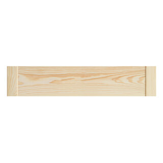 Blende / Schubladenfront Typ B für geschlossene Lamellentüren / Kassettentüren - 12,5 x 59,4 cm