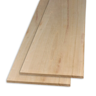 Paulownia Holzplatten 2-er Set in 2 Größen | Bastelholz für Modellbau Schiffsbau Regalboden