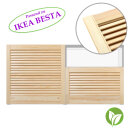 Lamellentüren aus Massivholz passend zu IKEA BESTA Schrank