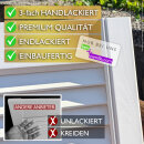 Lamellentür passend zu BESTA IKEA Schrank aus Massivholz in Weiß lackiert