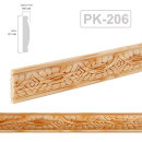 Holz Profilleiste in 31 x 6 x 1000 mm Prägeleiste aus Kiefernholz PK-206 mit floralem Motiv
