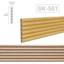 Holz Profilleiste in 50 x 7 x 1000 mm Schnitzleiste aus...