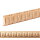 Holz Profilleiste in 27 x 10 x 1000 mm Schnitzleiste aus Buchenholz SB-230 mit Astragal Ornament