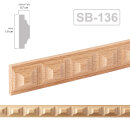 Holz Profilleiste in 18 x 7 x 1000 mm Schnitzleiste aus...
