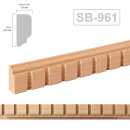 Holz Profilleiste in 22 x 10 x 1000 mm Schnitzleiste aus...