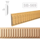 Holz Profilleiste in 38 x 7 x 1000 mm Schnitzleiste aus...