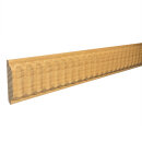 Holz Profilleiste in 38 x 7 x 1000 mm Schnitzleiste aus Buchenholz SB-569 mit kanneliertem Streifen-Motiv