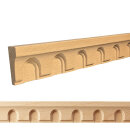 Holz Profilleiste in 30 x 10 x 1000 mm Schnitzleiste aus Buchenholz SB-169 mit Bogen-Motiv