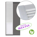 Shutter Chateau Landhausschranktüren aus Massivholz passend zu IKEA PAX Schrank in Weiß lackiert