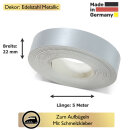 Umleimer zum Aufbügeln Edelstahl Metallic 22 mm x 5...