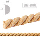 Holz Profilleiste in 11 x 5 x 1000 mm Schnitzleiste Halbrundstab aus Buchenholz SB-899 mit Spiral-Motiv