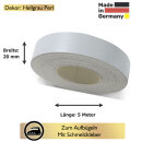 Umleimer zum Aufbügeln Hellgrau Perl 20 mm x 5 m...