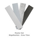 Umleimer zum Aufbügeln | Muster Set 03 | Grau Töne