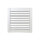 Lamellentür offen Kiefer weiß lackiert - 39,5 x 39,4 cm