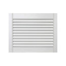 Lamellentr offen Kiefer wei lackiert - 39,5 x 49,4 cm