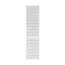 Lamellentür offen Kiefer weiß lackiert - 201,3 x 49,4 cm