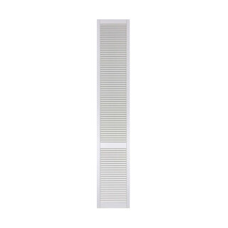 Lamellentür offen Kiefer weiß lackiert - 242,2 x 39,4 cm