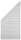 LIGHTLINE Lamellenzaun Schräge 90 x 180/90 cm weiß