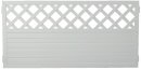LIGHTLINE Sichtschutzzaun mit Gitter 180 x 90 cm weiß