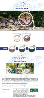 Amazonas Hängesessel Globo Chair Einsitzer Taupe Graubraun