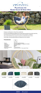 AMAZONAS Kissenbezug für Globo Chair / Siena Uno in Natura Creme