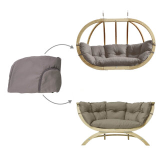 AMAZONAS Kissenbezug für Globo Royal Chair / Siena Due in Taupe Graubraun