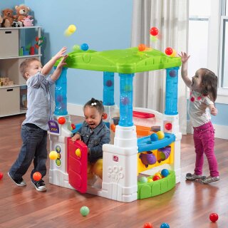Garten-Spielhaus Wonderball mit Bällespiel für Kinder Kunststoff