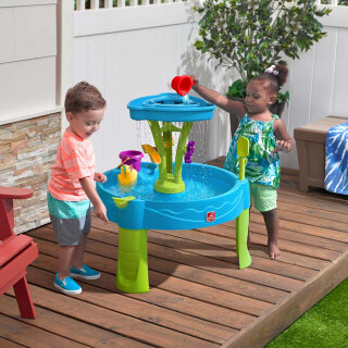 Wassertisch Kinder-Spieltisch 360° Sommerdusche mit Regenschauer-Effekt und 8-tlg. Zubehörset