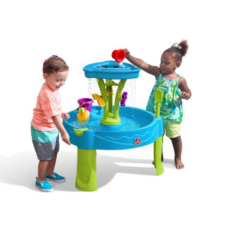 Wassertisch Kinder-Spieltisch 360° Sommerdusche mit Regenschauer-Effekt und 8-tlg. Zubehörset