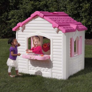 Garten-Spielhaus Sweetheart Gartenhütte für Kinder Kunststoff Pink