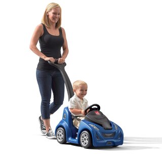 Kinder-Rutschauto Buggy GT blau mit Schiebestange