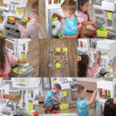 Kinder-Spielküche Downtown Spielset Kunststoff mit 24-tlg. Zubehörset