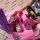 Kinder-Rutschauto Buggy GT pink mit Schiebestange