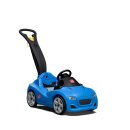 Kinder-Rutschauto Whisper Ride Cruiser blau mit Schiebestange