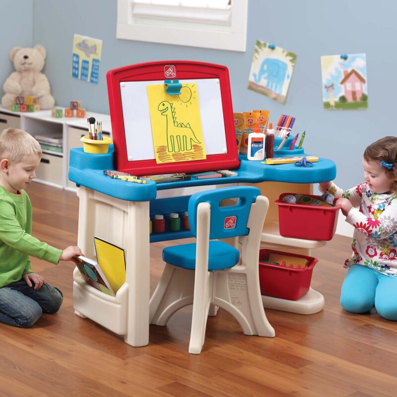 Keter Kinder-Spieltisch Maltisch Zeichtentisch Basteltisch Schreibtisch NEU&OVP 