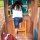 Garten-Spielhaus Woodland Adventure Holz Kunststoff Pavillon für Kinder mit Kletterturm und Rutschen