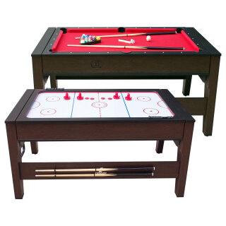 2in1 Billardtisch Airhockey-Tisch Reverso