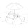 Kinder-Sitzgruppe Picknick-Set Kylo Bogenform inkl. Sonnenschirm L:108cm
