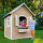 Garten-Spielhaus Julia Gartenhütte für Kinder Holz Braun Weiß