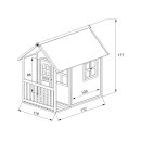 Garten-Spielhaus Alex Gartenhütte für Kinder Holz Braun Grün