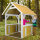 Garten-Spielhaus Jane Pavillon für Kinder Holz Braun Weiß
