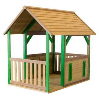 Garten-Spielhaus Forest Pavillon für Kinder Holz Braun Grün