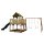 Kinder-Spielhaus Spielturm Atka Holz mit Clubhaus, Rutsche, Sandkasten und Doppelschaukel